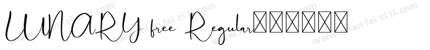 LUNARY free Regular字体转换